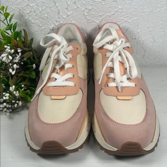 Madewell NWOT Kickoff Pink Cream Trainer Sneaker Madewell Athletic Shoe Size 7 - Picture 11 of 12